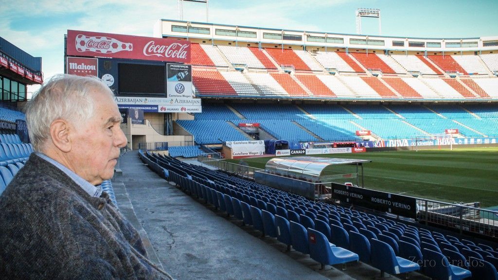 Daniel Antolín en el palco del Calderón