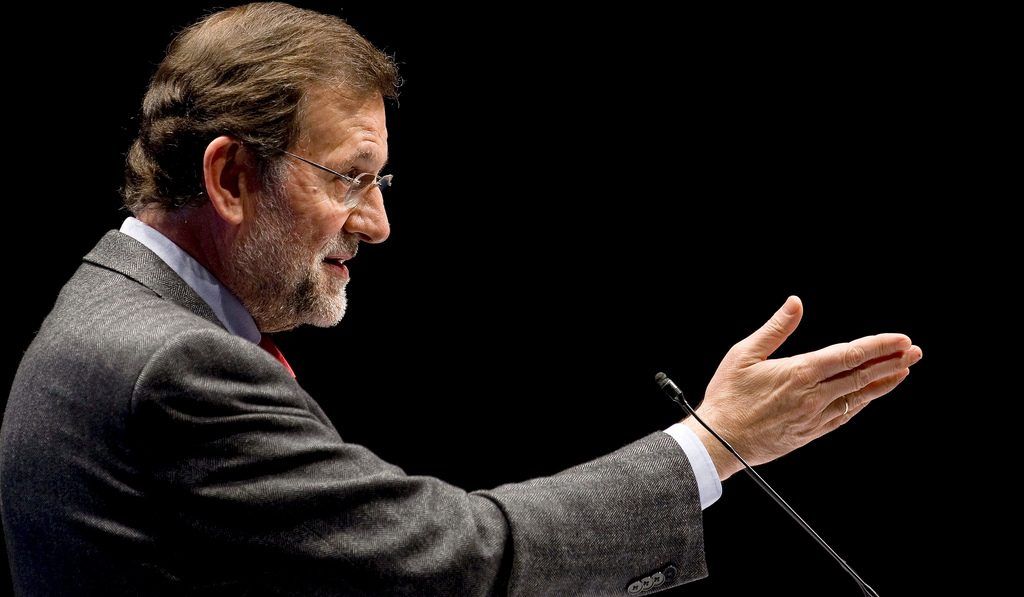 Resaca electoral. Rajoy en un mítin de Cantabria