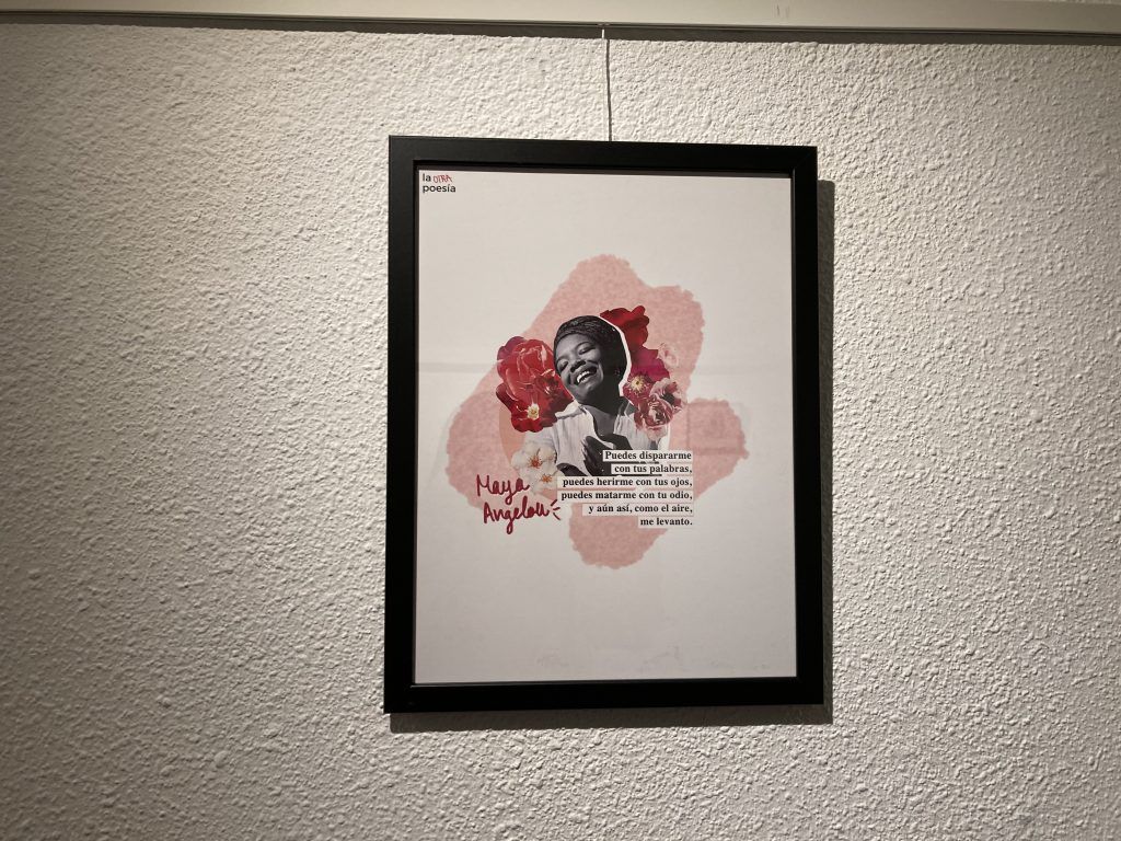 Lámina de la exposición de María Villela