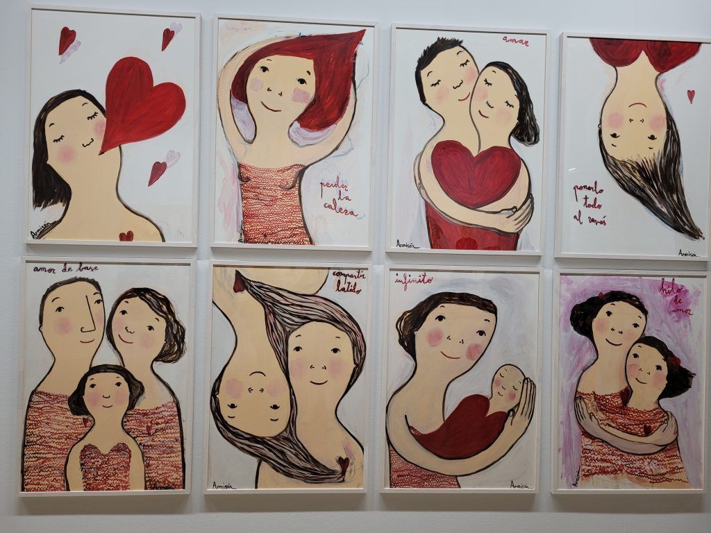 Un cuadro de 'Alegría', la exposición de la pintora aragonesa Eva Armisén. Foto: Arancha Díaz y Diego Montanel