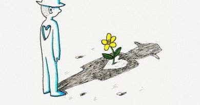 ilustración de un hombre y su sombra