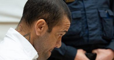 Dani Alves durante el juicio