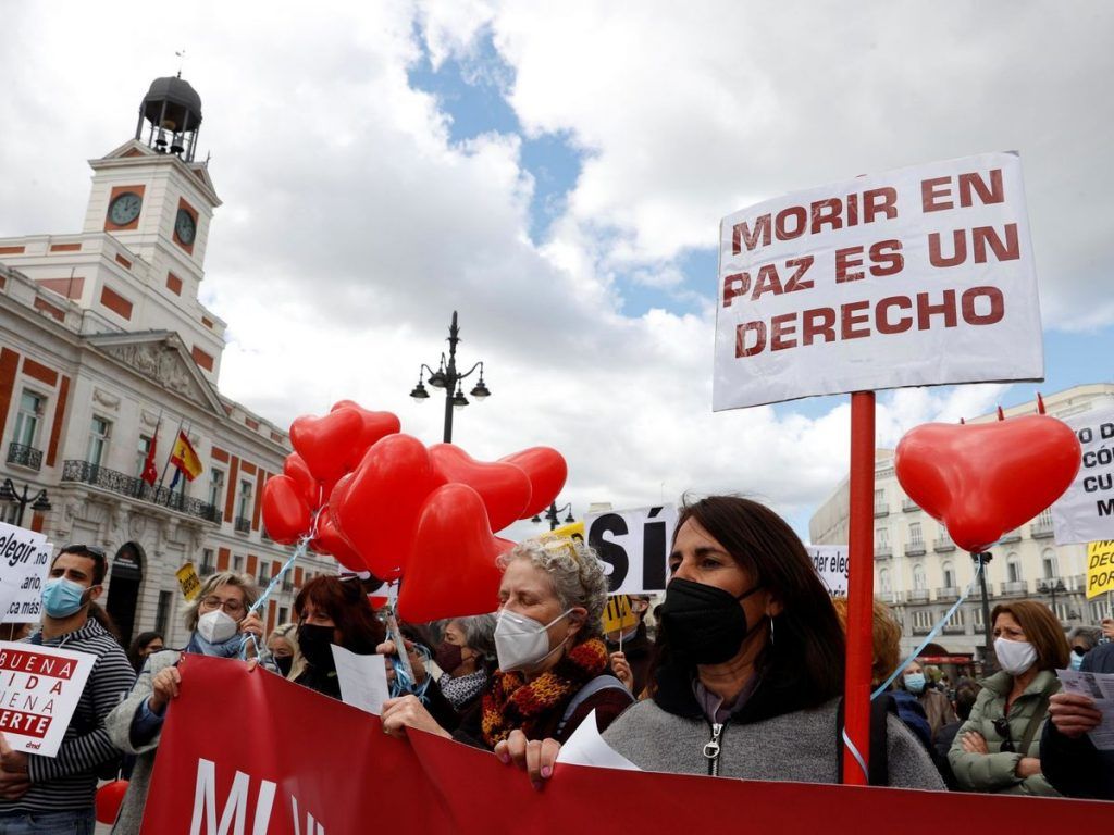 Manifestación por el derecho a la eutanasia
