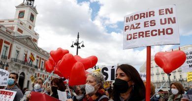 Manifestación por el derecho a la eutanasia