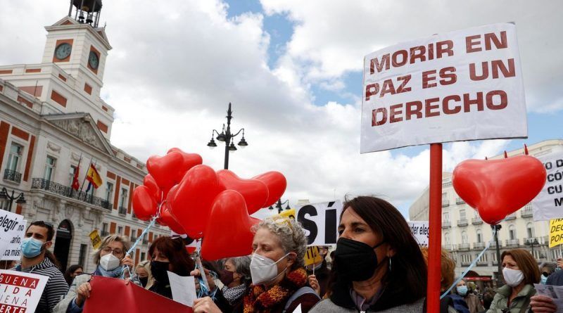 Manifestación por el derecho a la eutanasia