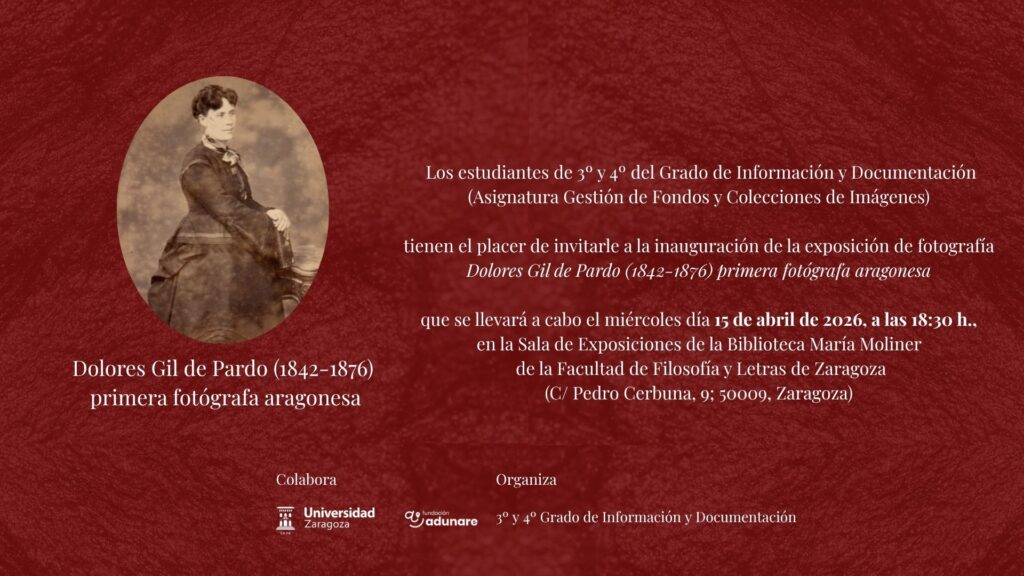 Cartel de presentación de la exposición // Universidad de Zaragoza