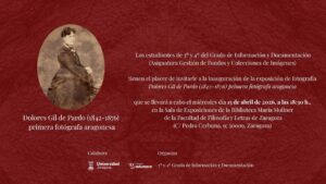 Cartel de presentación de la exposición // Universidad de Zaragoza