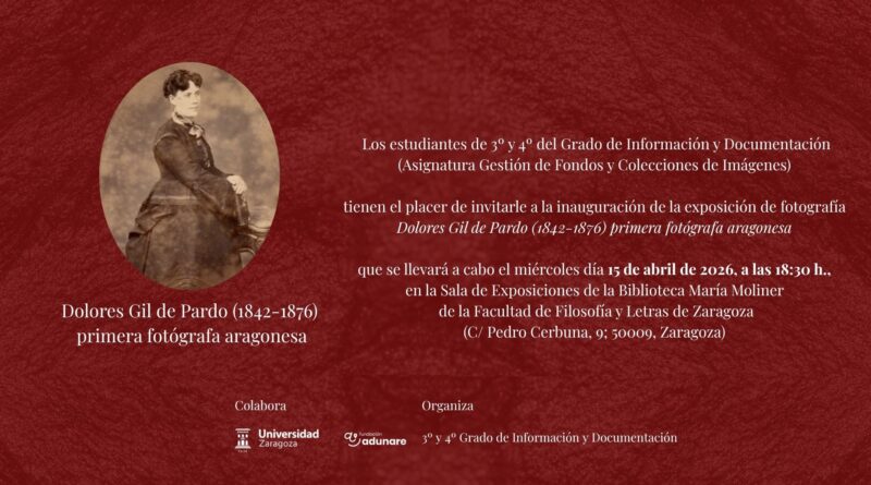 Cartel de presentación de la exposición // Universidad de Zaragoza