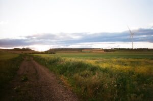 Paisaje de un pueblo aragonés.
