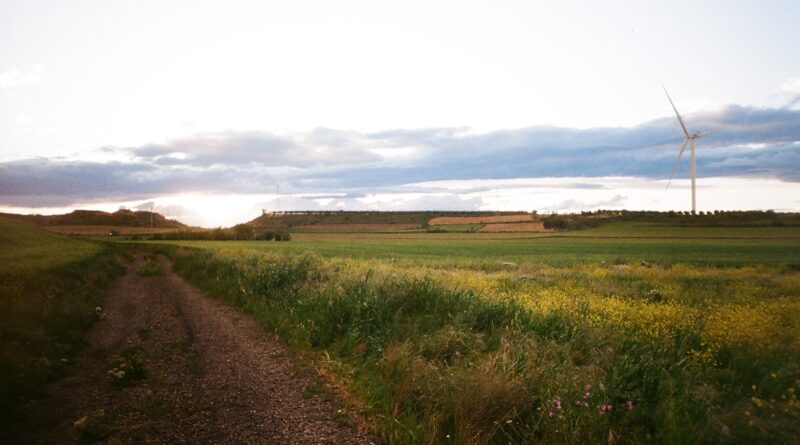 Paisaje de un pueblo aragonés.