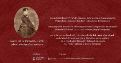 Cartel de presentación de la exposición // Universidad de Zaragoza
