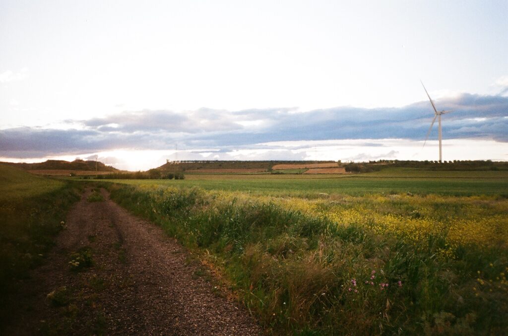 Paisaje de un pueblo aragonés.